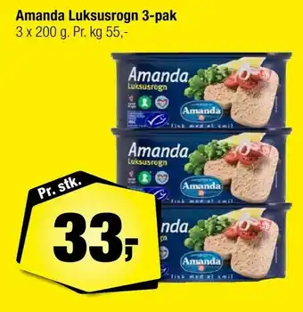 Amanda Luksusrogn 3-pak