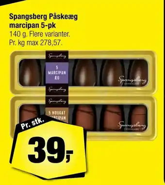 Calle Spangsberg Påskeæg marcipan 5-pk tilbud