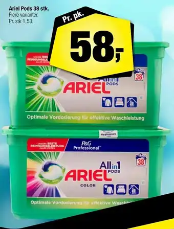 Calle Ariel Pods 38 stk tilbud