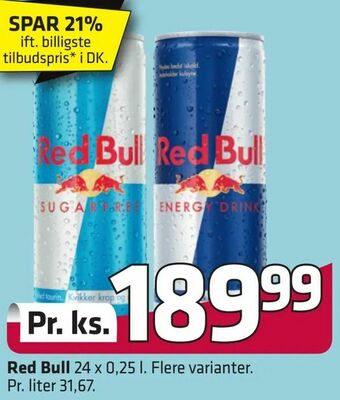 Fleggaard Red Bull tilbud