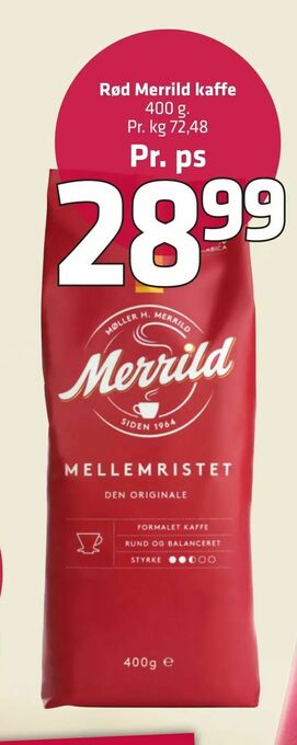 Fleggaard Rød Merrild kaffe tilbud
