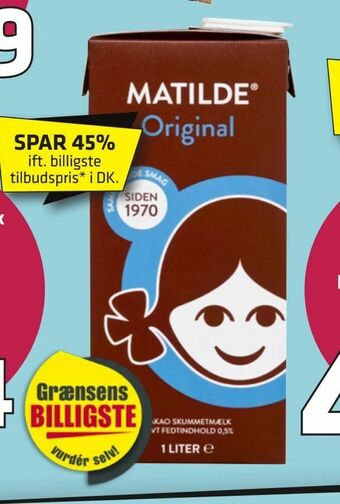 Fleggaard Matilde Kakaoskummetmælk tilbud