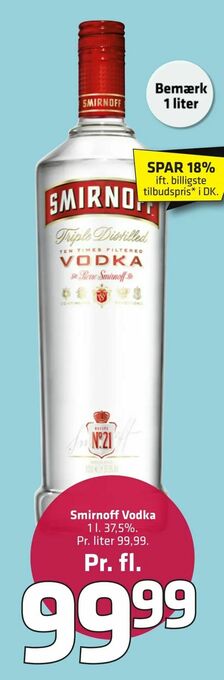 Fleggaard Smirnoff Vodka tilbud