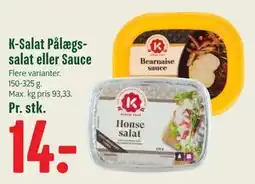 Min Købmand K-Salat Pålægssalat eller Sauce tilbud