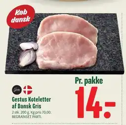 Min Købmand Gestus Koteletter af Dansk Gris tilbud