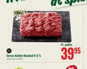 Gestus Hakket Oksekød 8-12 %