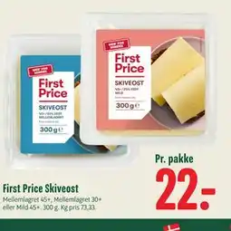 Min Købmand First Price Skiveost tilbud