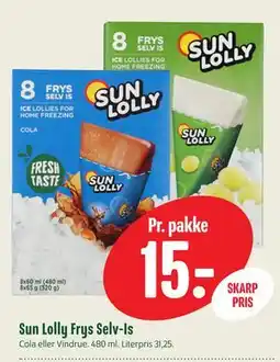 Min Købmand Sun Lolly Frys Selv-Is tilbud
