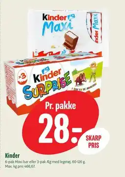 Min Købmand Kinder tilbud