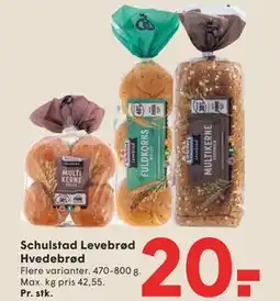 SPAR Schulstad Levebrød Hvedebrød tilbud