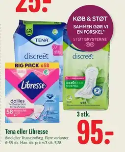 Min Købmand Tena eller Libresse tilbud