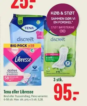 Min Købmand Tena eller Libresse tilbud