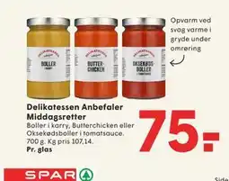 SPAR Delikatessen Anbefaler Middagsretter tilbud