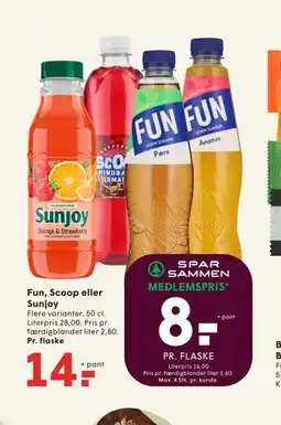 SPAR Fun, Scoop eller Sunjoy tilbud