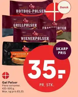SPAR Gøl Pølser tilbud