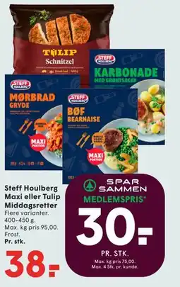 SPAR Steff Houlberg Maxi eller Tulip Middagsretter tilbud