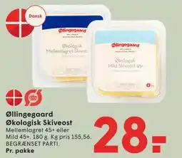 SPAR Øllingegaard Økologisk Skiveost tilbud