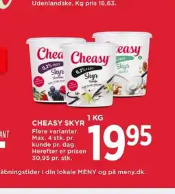 MENY CHEASY SKYR tilbud