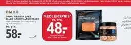 MENY OMHU FÆRØSK LAKS ELLER HÅNDPILLEDE REJER tilbud