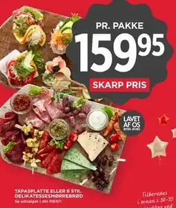 MENY TAPASPLATTE ELLER 6 STK. DELIKATESSESMØRREBRØD tilbud