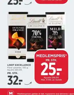 MENY LINDT EXCELLENCE tilbud