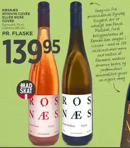 MENY RØSNÆS HVIDVIN CUVÉE ELLER ROSÉ CUVÉE tilbud