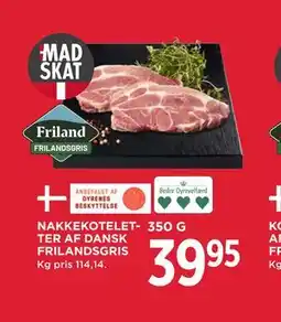 MENY NAKKEKOTELETTER AF DANSK FRILANDSGRIS tilbud