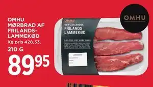MENY OMHU MØRBRAD AF FRILANDS-LAMMEKØD tilbud