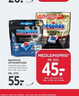 MENY NEOPHOS OPVASKETABS tilbud