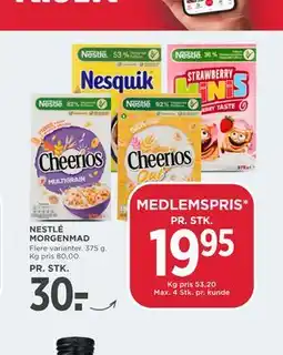 MENY NESTLÉ MORGENMAD tilbud