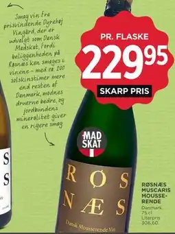 MENY RØSNÆS MUSCARIS MOUSSERENDE tilbud