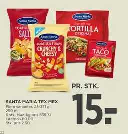 MENY SANTA MARIA TEX MEX tilbud