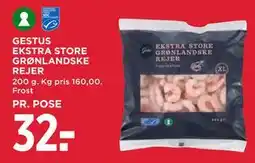 MENY GESTUS EKSTRA STORE GRØNLANDSKE REJER tilbud