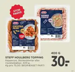 MENY STEFF HOULBERG TOPPING tilbud