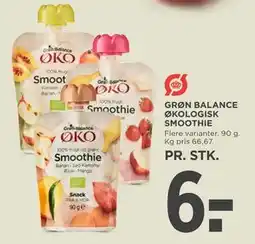 MENY GRØN BALANCE ØKOLOGISK SMOOTHIE tilbud