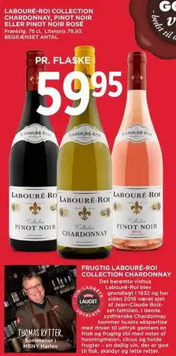MENY LABOURÉ-ROI COLLECTION CHARDONNAY, PINOT NOIR ELLER PINOT NOIR ROSÉ tilbud