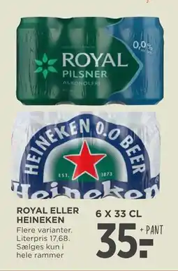 MENY ROYAL ELLER HEINEKEN tilbud