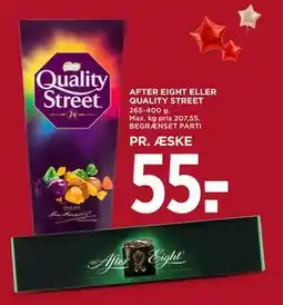MENY AFTER EIGHT ELLER QUALITY STREET tilbud
