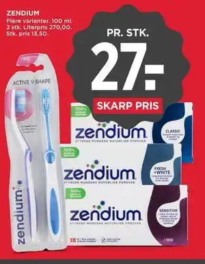 MENY ZENDIUM tilbud
