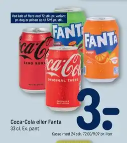 REMA 1000 Coca-Cola eller Fanta tilbud