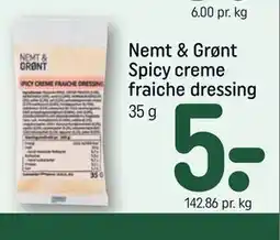 REMA 1000 Nemt & Grønt Spicy creme fraiche dressing tilbud