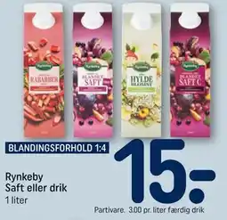 REMA 1000 Rynkeby Saft eller drik tilbud