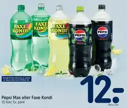 REMA 1000 Pepsi Max eller Faxe Kondi tilbud