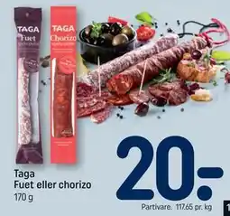 REMA 1000 Taga Fuet eller chorizo tilbud
