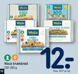 REMA 1000 Wasa knækbrød tilbud