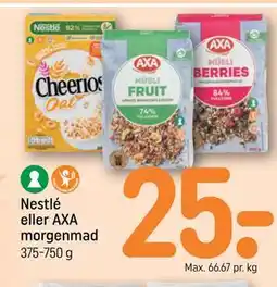 REMA 1000 Nestlé eller AXA morgenmad tilbud