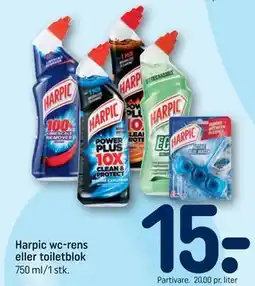 REMA 1000 Harpic wc-rens eller toiletblok tilbud