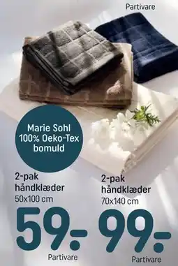 REMA 1000 2-pak håndklæder tilbud