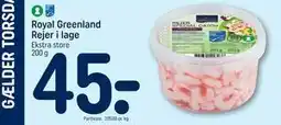 REMA 1000 Royal Greenland Rejer i lage tilbud