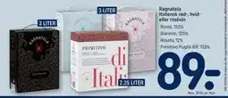 REMA 1000 Ragnatela Italiensk rød-, hvid- eller rosévin tilbud